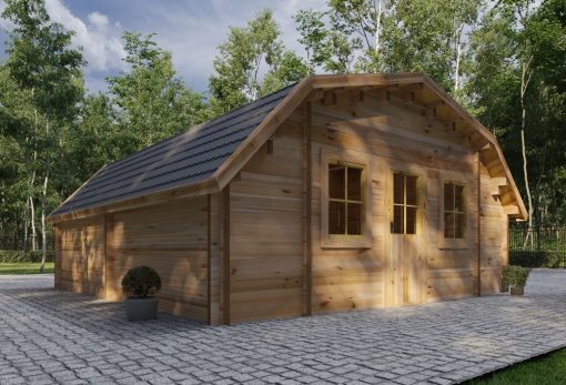 Garāža Texas 36 m² (5.95 m x 5.95 m), 44 mm