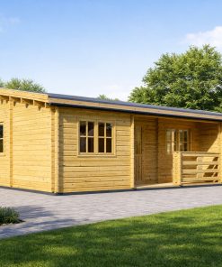 Koka māja Uzes – plaša skandināvu stila māja