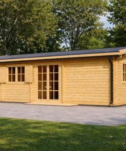 Koka māja Uzes – plaša skandināvu stila māja