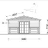 Vasarnīca Hymer 42 m² + 9 m² terase, 44 mm