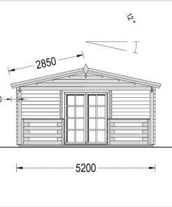 Vasarnīca Hymer 42 m² + 9 m² terase, 44 mm