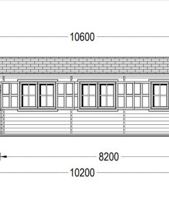 Vasarnīca Hymer 42 m² + 9 m² terase, 44 mm