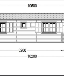 Vasarnīca Hymer 42 m² + 9 m² terase, 44 mm