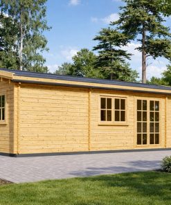 Koka māja Uzes – plaša skandināvu stila māja