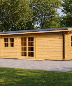 Koka māja Uzes – plaša skandināvu stila māja