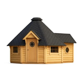 Grila mājiņa 16,5 m² ar 2,5 m pirti