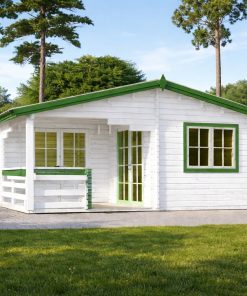 6×6 Dārza mājiņa ar terasi OLIVIA