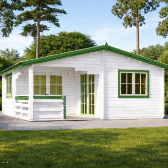 6×6 Dārza mājiņa ar terasi OLIVIA