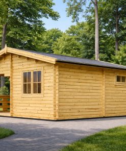 6×6 Dārza mājiņa ar terasi OLIVIA