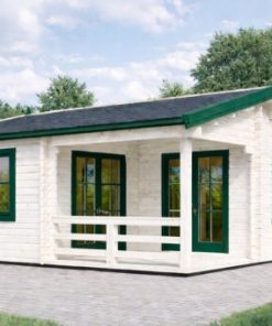 6×6 Dārza mājiņa ar terasi OLIVIA