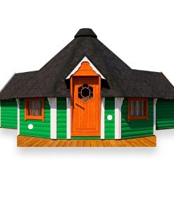 Kempinga kabīne 16.5 m² ar 2 pagarinājumiem