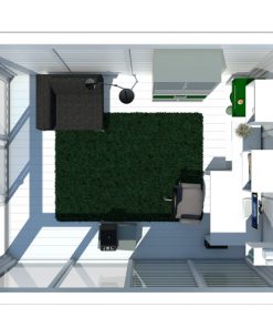 Siltināta māja Cube-Dārza birojs (3 m x 4 m)