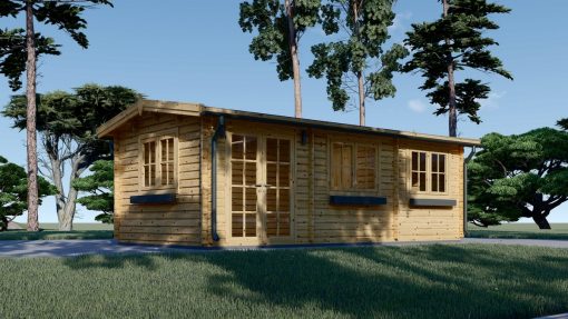 Dārza mājiņa NORA 24 m² – Skandināvu elegance dārzā