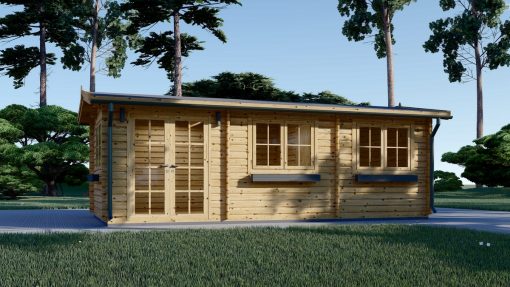 Dārza mājiņa NORA 24 m² – Skandināvu elegance dārzā