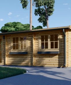 Dārza mājiņa NORA 24 m² – Skandināvu elegance dārzā
