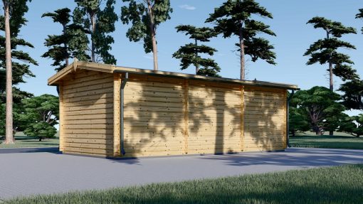 Dārza mājiņa NORA 24 m² – Skandināvu elegance dārzā