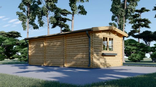 Dārza mājiņa NORA 24 m² – Skandināvu elegance dārzā
