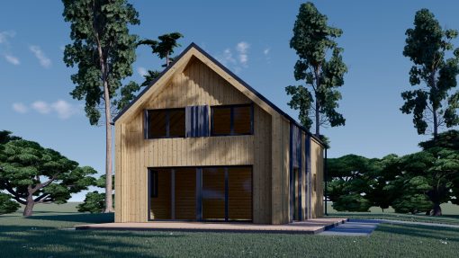 Vasarnīca ASTRID 120 m² (44 mm + koka apšuvums)