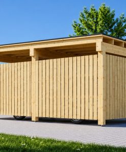 Nojume ar L formas sienu LUNA F (3,2 x 6 m)
