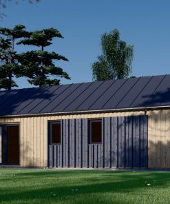 SCARLET koka māja 139 m² (16,9 × 14,2 m), 44 mm + apšuvums