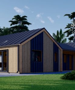 SCARLET koka māja 139 m² (16,9 × 14,2 m), 44 mm + apšuvums