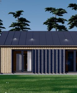 SCARLET koka māja 139 m² (16,9 × 14,2 m), 44 mm + apšuvums