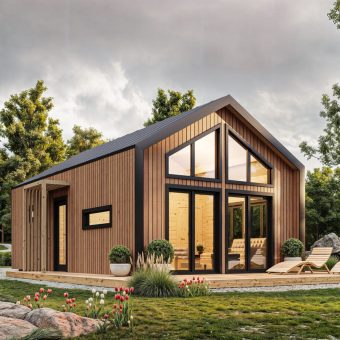 Izolēta koka māja Solari 5.96 × 7.60 m