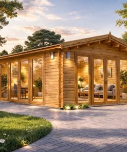 Koka dārza mājiņa MIA (44 mm), 5,5 × 5,5 m, 30 m²