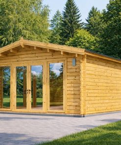 Koka dārza mājiņa MIA (44 mm), 5,5 × 5,5 m, 30 m²