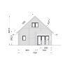 Divstāvu koka māja DORIS (80 m²) | 44+44 mm dubultās sienas
