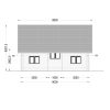 Divstāvu koka māja DORIS (80 m²) | 44+44 mm dubultās sienas