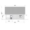 Divstāvu koka māja DORIS (80 m²) | 44+44 mm dubultās sienas