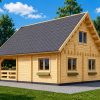 Divstāvu koka māja DORIS (80 m²) | 44+44 mm dubultās sienas