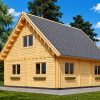 Divstāvu koka māja DORIS (80 m²) | 44+44 mm dubultās sienas