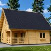Divstāvu koka māja DORIS (80 m²) | 44+44 mm dubultās sienas