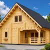 Divstāvu koka māja DORIS (80 m²) | 44+44 mm dubultās sienas